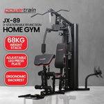 Powertrain JX-89 Multi Station Home Gym 68kg Weight Cable Machine HGM-89F-JX