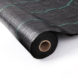 Instahut 1.83x100m Weed Mat Woven Fabric Weed Mat Control Matting Garden Plant WD-B-183X100-BK