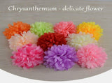 50pcs Artificial Marigold Flowers Fake Flower Heads Garland for Wedding Home Christmas Decor Creamy V1294-YM0714-210910LS03-1