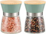 Grinder - Salt pepper mill - Adjustable grind size - Wooden lid - Stainless steel - Coarse salt V1259-DP01-BO-134