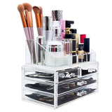 Acrylic Makeup Organizer 4 Drawers Transparent Makeup Stand V1237-ZY-506-0524