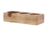 3Hole Composite Wood Coffee Handle Holder Rack Base Coffee Tamper Stand for Bar Coffee Shop V1294-YM0901-3113210122111