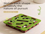 2-piece Grey cat toy setfeaturing square and flower shapesis an excellent choice for feline V888-ELOSUNG50036