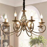 Rustic Chandeliers, 8-Light , French Country ,Vintage Iron V178-21981