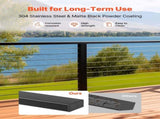 198 cm Stainless Steel Handrail, Rectangular Top Stair Deck Hand Rail for Outdoor/Indoor Steps with V952-LGFS65FT1JZ3355L3001V0