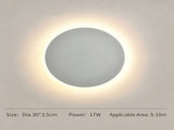 30CM White Regular Eclipse LED Wall Light Stepless Dimming V1221-XM-LB426-GM31
