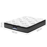 Giselle Bedding 24cm Mattress Pillow Top King MATTRESS-0757-PT-K