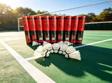 Deerway, badminton full round 12 pack indoor badminton V1102-142-02911-RED-2PCS
