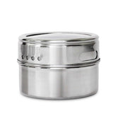 9 Magnetic Spice Jar Tins and Steel Rack - 150g Seasoning Storage Containers V238-SUPDZ-39963280277584