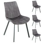 Sloane Fabric Dining Chairs - Grey V411-HMT-SLOANE-GREY