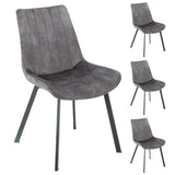 Sloane Fabric Dining Chairs - Grey V411-HMT-SLOANE-GREY