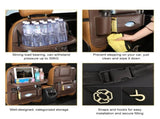 Car Back Seat Organizer with Foldable Table Tray Universal Rear Seat Storage Bag, Multi-Pocket V1107-CS-QCZYKBSNDK