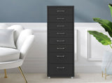 Levede 8 Drawer Office Cabinet Drawers Black HO0403-8-BK