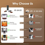 White Portable Espresso Coffee Machine - Universal 3-in-1 Capsule, Coffee Powder, and Espresso Maker V888-ELOSUNG12241