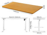 Levede Motorised Standing Desk Adjustable 140cm Natural 1000x 1MM DH4948-140S-WHNT