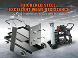 Welding Cart, 3-Tier Welder Cart Heavy Duty with 400 Lbs Weight Capacity, 360&deg Swivel Wheels, Tank V952-SCHJTC400LB18XD9NV0