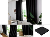 2pcs Set Black Durable Thickened Mildew proof Lightproof Curtain Household V1294-YM0901-JY16889-05