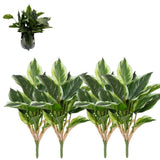 4Pcs Artificial Plant 17.7" Faux Green Plant Greenery Aesthetic House Plants for Wedding Garden Home V1370-AZ4-14865