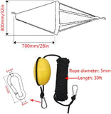 Sea Anchor Drift Sock 18"/32" Parachute Fishing Drogue for Marine Boat 32 in For15-20 ft V1259-DP01-A-1365