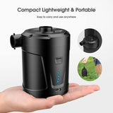 Electric Air Pump, 5000Mah Rechargeable Battery, Inflatable Mattress Inflator With 3 Air Nozzles, V1188-MS-227-2063