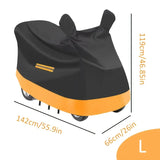 Oxford Cloth Mobility Scooter Rain Cover, 210D Silver Coating, Waterproof Sunproof Dustproof Heat V1232-DBCCZ-002