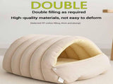 Cozy Monster Cat Bed, Cave Style Pet Bed, Cat Beds for Indoor Cats, Cat Cave Bed Cat Tent with V1107-135-10311-PNK2
