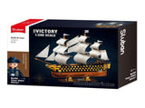 Sluban B1552 Model Kit 1200 HMS Victory Sailing Battleship Warship Navy Vessel Boat Military D SLB1552