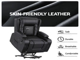 Artiss Power Lift Recliner Chair Massage and Heat for Elderly, Electric Sofa Reclining Chair RECLINER-A5-UB-PU-BK-AB