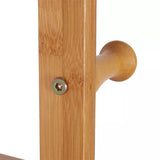 Wooden Clothes Rail with Shelves & Wheels Open Wardrobe Rack Stand V63-952891