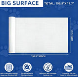 196.9"x15.7" Anti Cat Scratch Furniture Protector Clear Viny Couch Protector from Cat Claws V1107-135-93474-CLR2