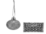 100pcs Christmas Ball Ornaments Shatterproof Hanging Balls for Christmas Tree Party DecorationSilver V1294-YM0715-3115210248113