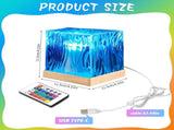 Table lamp - Night light - Northern Lights projector - Northern Lights lamp - Crystal table lamp V1188-MS-313-0941