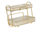 Makeup Organizer 2 Tier Bathroom Countertop Organizer Large Capacity Cosmetic Holder Shelf for V1294-YM0706-3117230199912