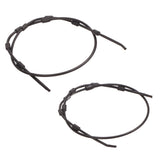2PCS Replacement Tree Stand Cables 65 Inch Stainless Steel Plastic Climbing Treestand Cables for V1294-YM0710-3111230282611