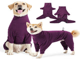 Dog Winter Coat with 4 Legs, Warm Windproof Thermal Dog Jacket, Soft Pullover Dog Pajamas Jumpsuit V1366-AZ2-W-16639