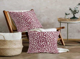 Lime Green White Leopard Print Pillow Covers 18x18 Inch Set of 2 Cheetah Animal Spots Decorative V1189-WXFWAL-20260319-01445