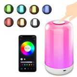 LED Night Light 7 Color Changing Smart Touch Control Bedside Table Lamp BT Remote Control 3600mAh V1294-YM0901-HS7008