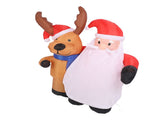 1.6m Xmas Old Men and Deer Model Santa and Reindeer LED Lights Outdoor V1294-YM0901-3115240075012