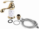 Basin Mixer Tap with Other Accessories Solid Brass Bathroom Sink Faucet Modern Design Chrome V1263-JX-3182