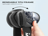 OutdoorMaster Owl Ski Goggles OTG, Snow Snowboard Goggles for Men Women Youth, Anti-Fog, 100% UV XFOM-SG72PC-BK
