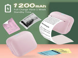 Black X6 Mini Portable Bluetooth Instant Photo & Note Printer for Students - Deluxe 20-Piece Gift V888-ELOSUNG42688