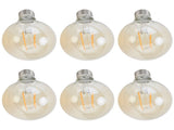 6 Pcs LED Filament Bulbs Dimmable 4W E27 Medium Base Vintage Warm Light Golden Bulb for Home V1294-YM0718-3119210199911