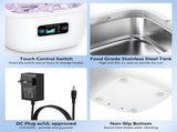 Professional Ultrasonic Cleaner with UV Light - 45000Hz for Dentures, Retainers, Jewelry & V888-ELOSUNG35621