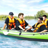 Inflatable Boat, 4-Person Inflatable Fishing Boat, Strong PVC Portable Boat Raft Kayak, 1158mm V952-YCK4RK00000087X5RV0