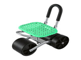 Gardeon Gardening Cart with 360&deg Swivel Seat Rolling Work Seat with Adjustable Height & GCT-STEEL-130KG-LGR