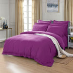 1000TC Tailored Queen Size Purple Duvet Quilt Cover Set V493-Q-2