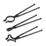 VEVOR Blacksmith Tongs, 3 PCS, V-Bit Bolt Tongs, Wolf Jaw Tongs and Z V-Bit Tongs, Carbon Steel V952-DVBITWOLFZV18KW80V0
