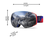 OutdoorMaster Ski Goggles PRO - Frameless, Interchangeable Lens 100% UV400 Protection Snow Goggles V1168-M6-194W-AS8T