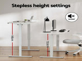 Artiss Electric Treadmill with 140cm Automatic Standing Desk Walking Pad 400mm SDTM-ET156E-WH-400PAD