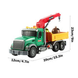 Farm Logging Toy with Loading Cranes, Toddler Friction Powered Vehicle Toy, Big Tow V1366-AZ2-W-26220